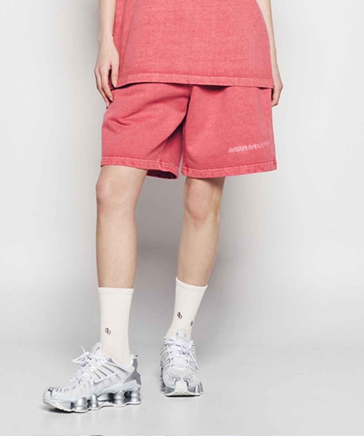 아크메드라비(ACME DE LA VIE) SIMPLE LOGO PIGMENT SHORT PANTS (4COLOR)