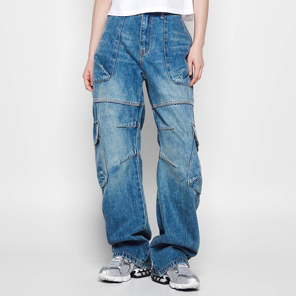 MUSINSA公式 | acmé de la vie WIDE DENIM FATIGUE CARGO PANTS