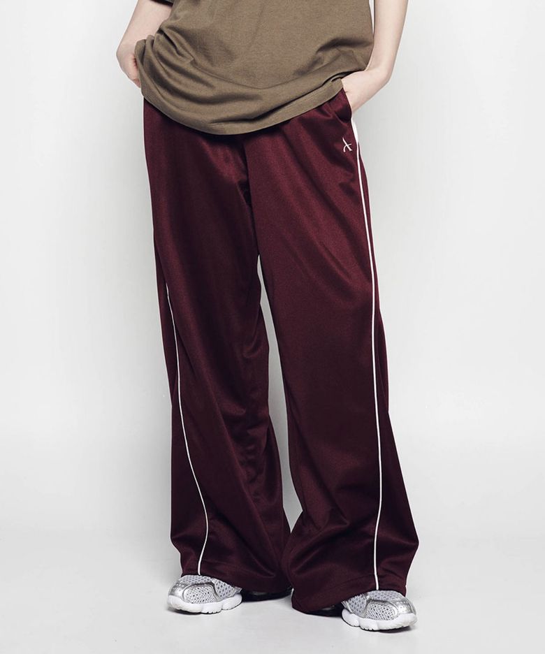 ONE POINT LOGO COLORING WIDE TRACK PANTS (3COLOR)