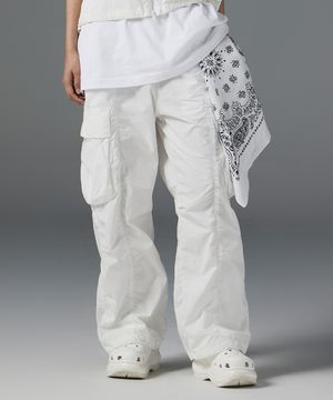 여성) LW3 셔링 빅 카고 와이드 팬츠