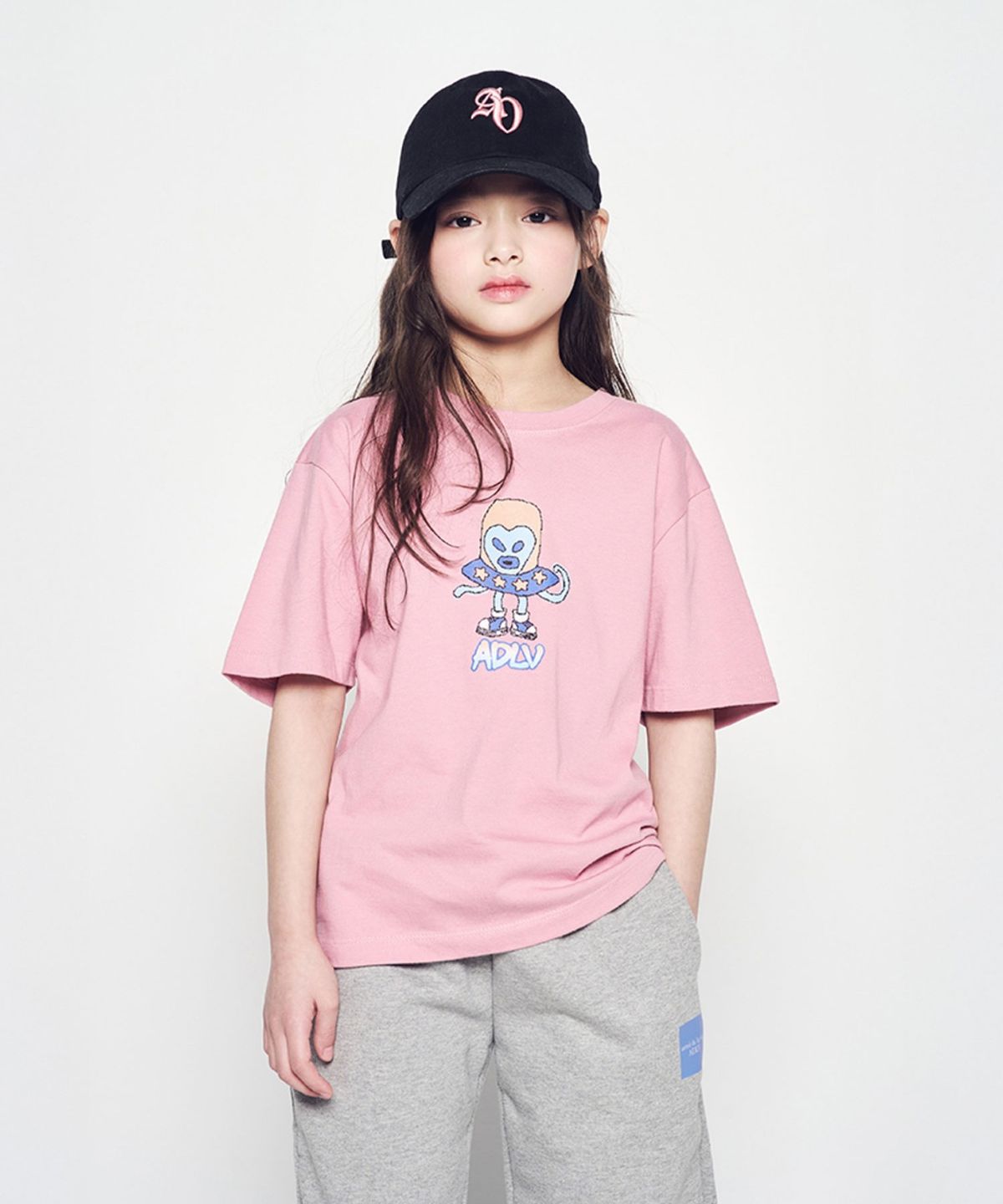 아크메드라비 키즈(acmedelaviekids) KIDS HEART ALIEN SHORT SLEEVE T-SHIRT (4COLOR)