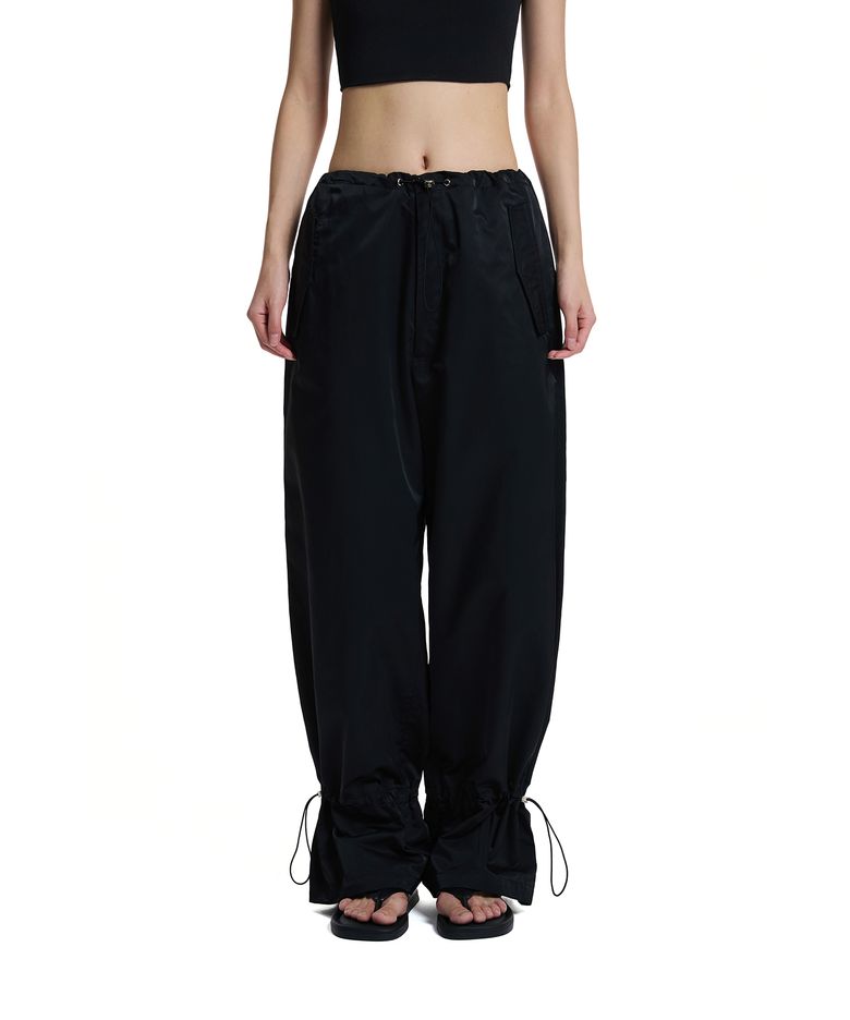 Drawstring Ankle Pants_BLACK