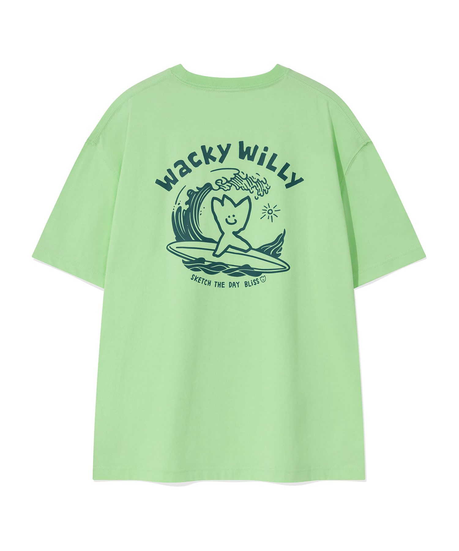 [WACKYWILLY]サーフィン キキ グラフィック Tシャツ (3 COLOR) MUSINSA公式 | WACKY WILLY Surfing Kiki Graphic Short Sleeve