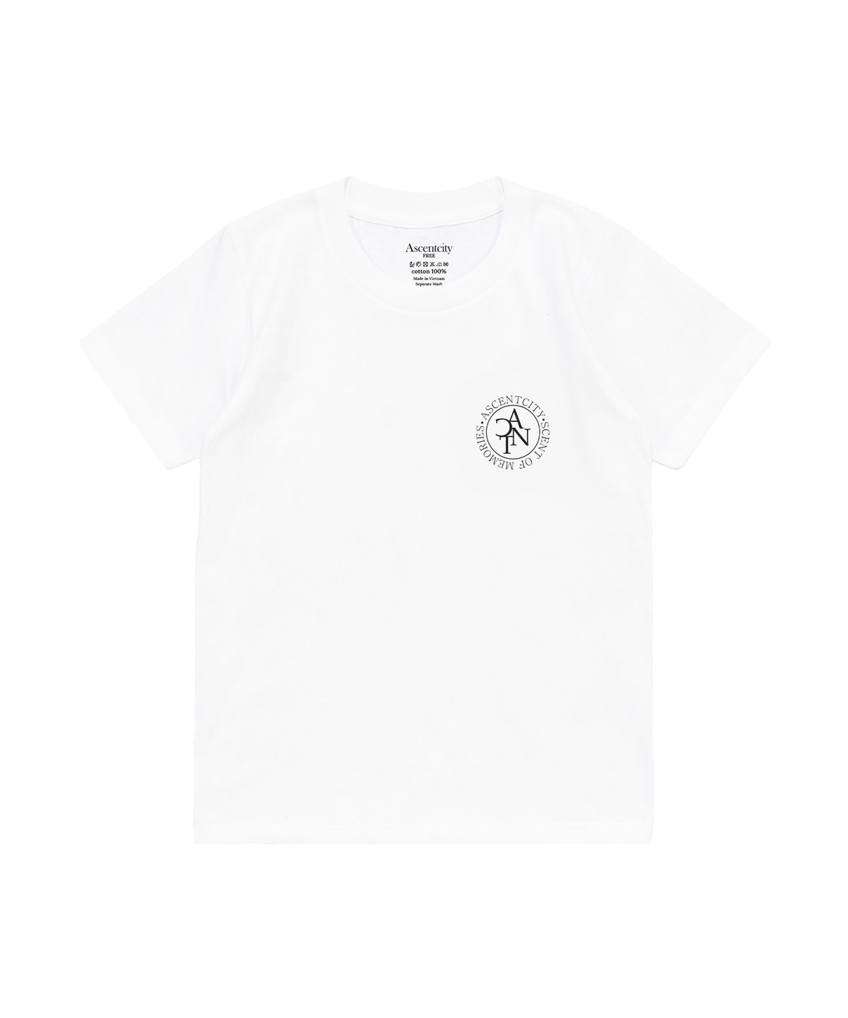 어센트시티(ASCENTCITY) CLASSIC LOGO TEE (WHITE)
