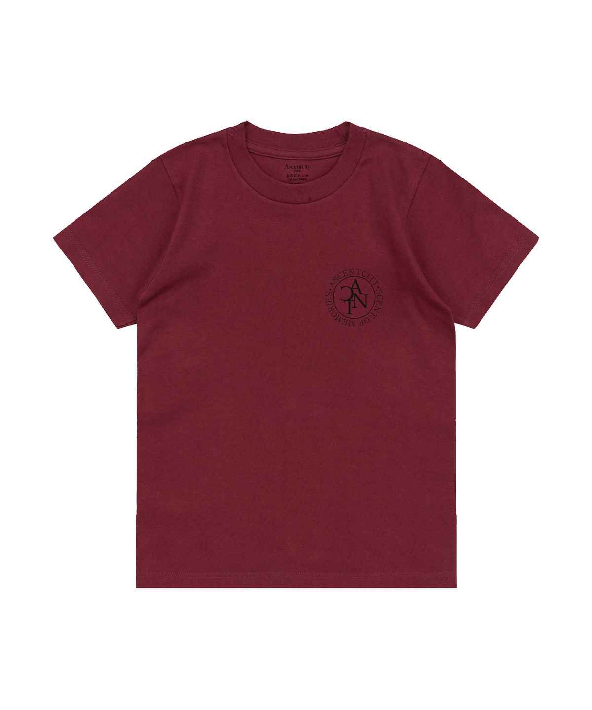 어센트시티(ASCENTCITY) CLASSIC LOGO TEE (BURGUNDY)