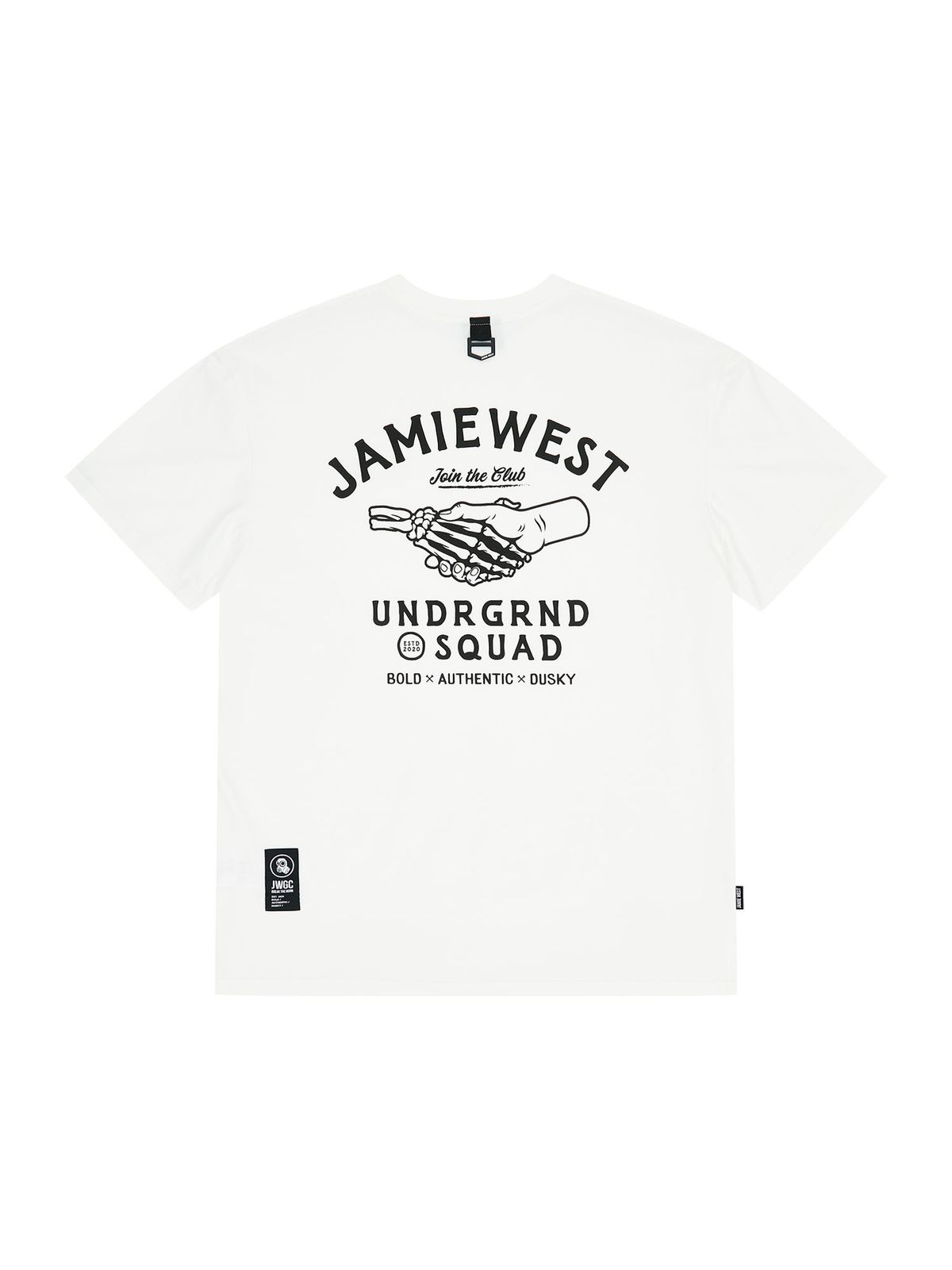 제이미웨스트(JAMIE WEST) 핸드셰이크 소로나 티셔츠 (화이트)