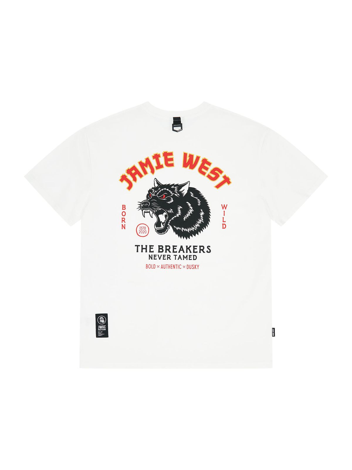 제이미웨스트(JAMIE WEST) 블랙독 소로나 티셔츠 (화이트)
