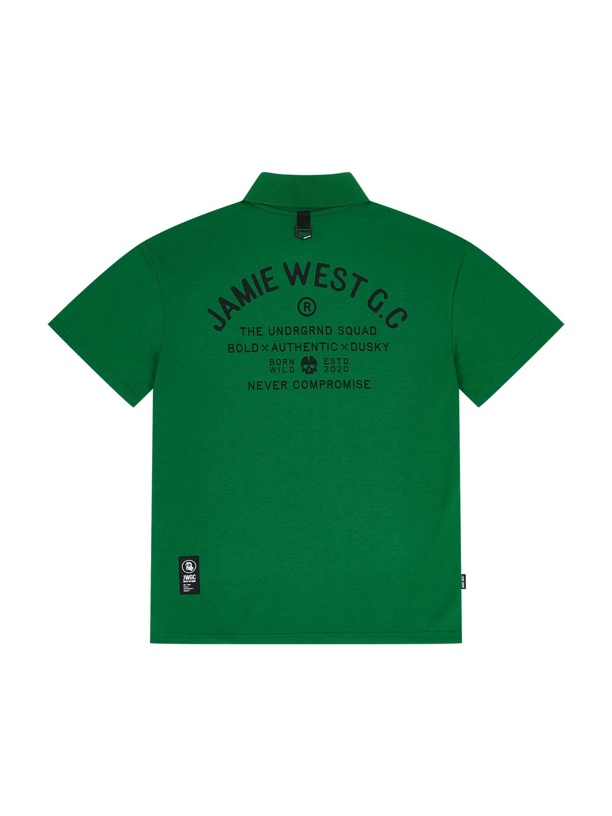 제이미웨스트(JAMIE WEST) 클럽 프린트 포켓 카라티셔츠 (그린)