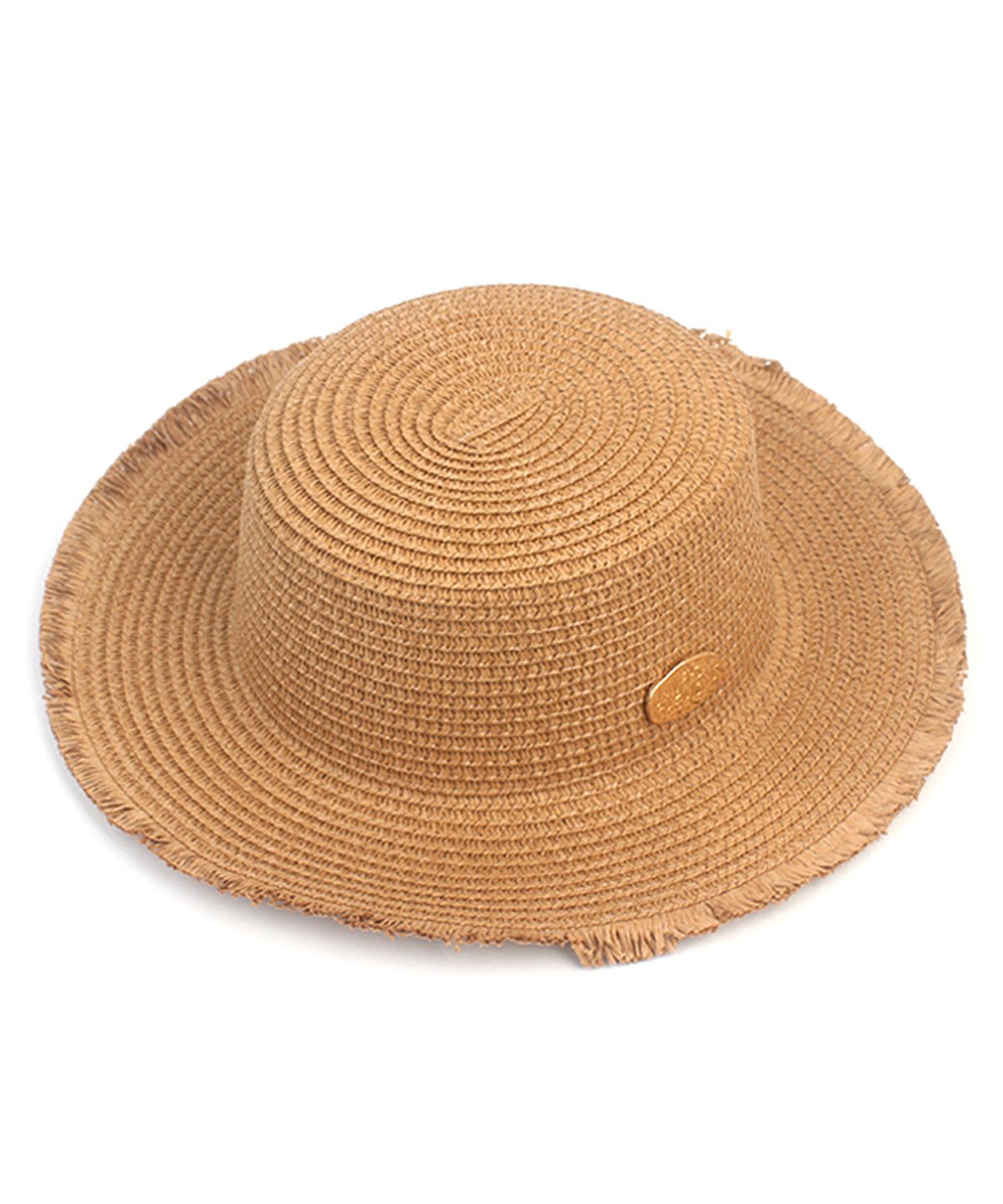 유니버셜 케미스트리(UNIVERSAL CHEMISTRY) Summer Natural Brown Flat Fedora 페도라