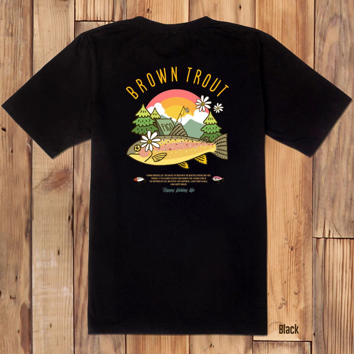 돌돌(DOLDOL) FICO_tshirts-268 피코앵글러 낚시 브랜드 브라운송어 디자인 티셔츠 반팔티