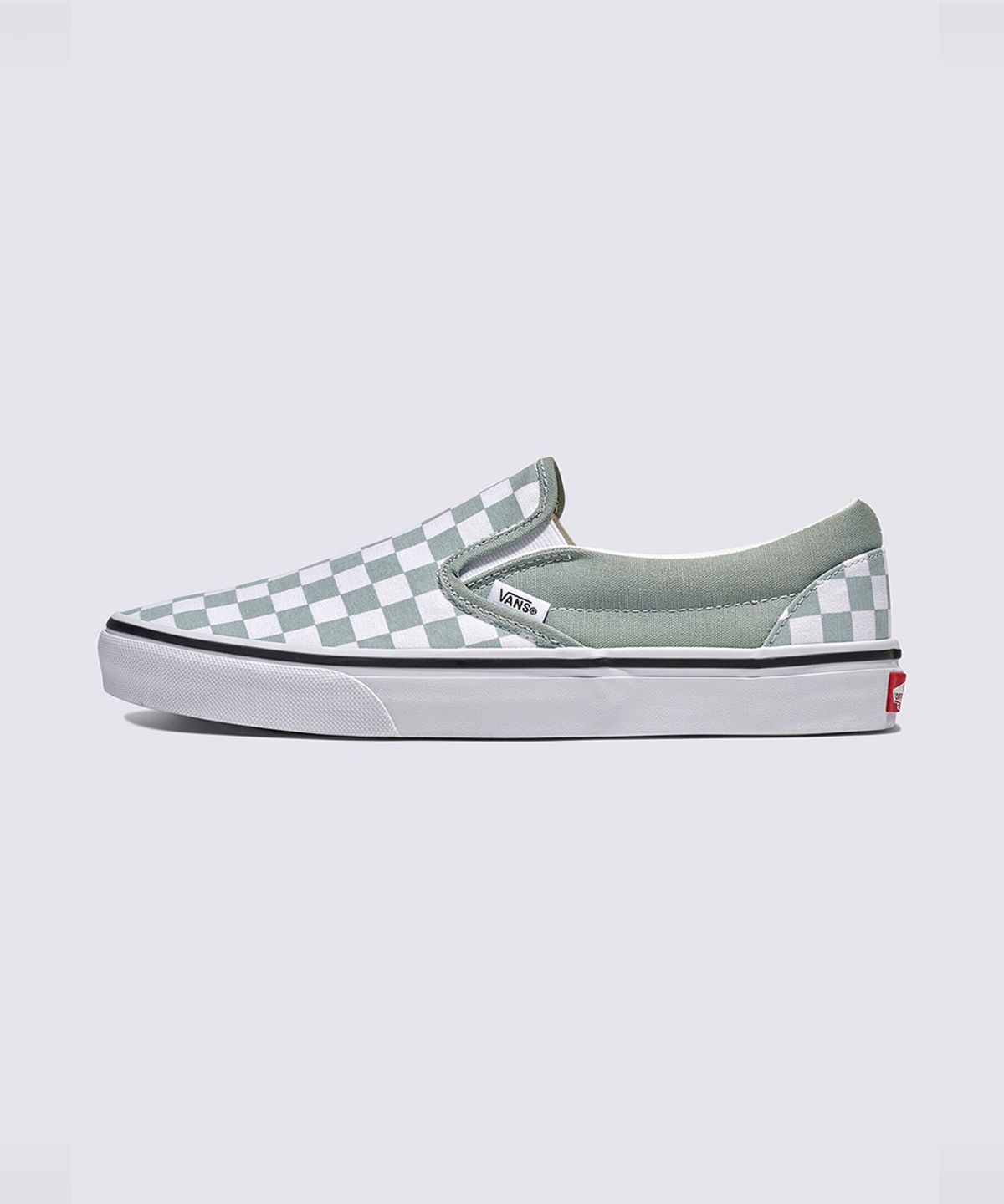 반스(VANS) 클래식 슬립온 - (컬러 띠어리) 체커보드 퓨어 그레이 / VN000D5PEPO1