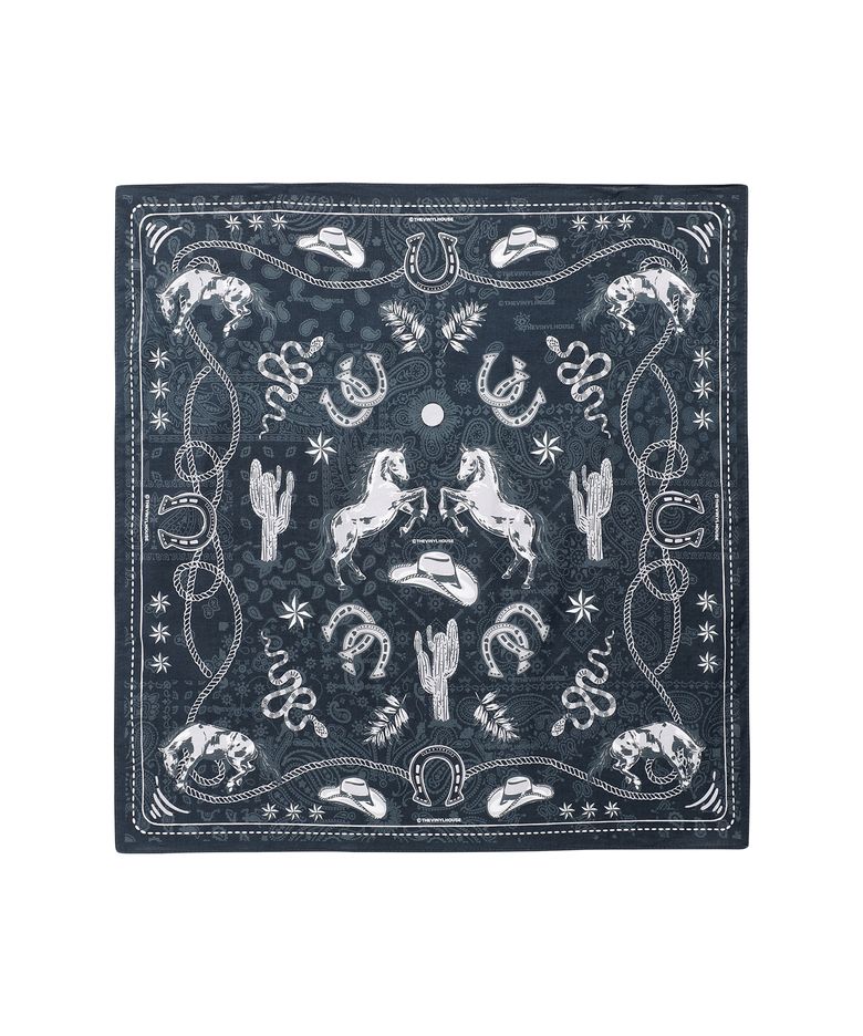 TVH WESTERN PATTERN BANDANA NAVY
