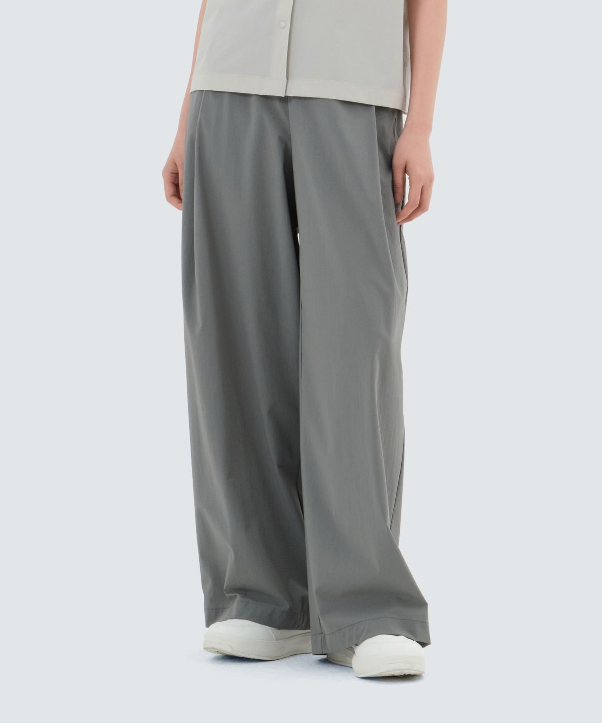 스노우피크 어패럴(SNOWPEAK APPAREL) 에어닷 여성 와이드 팬츠 (S25MWTPT35) Dark Gray