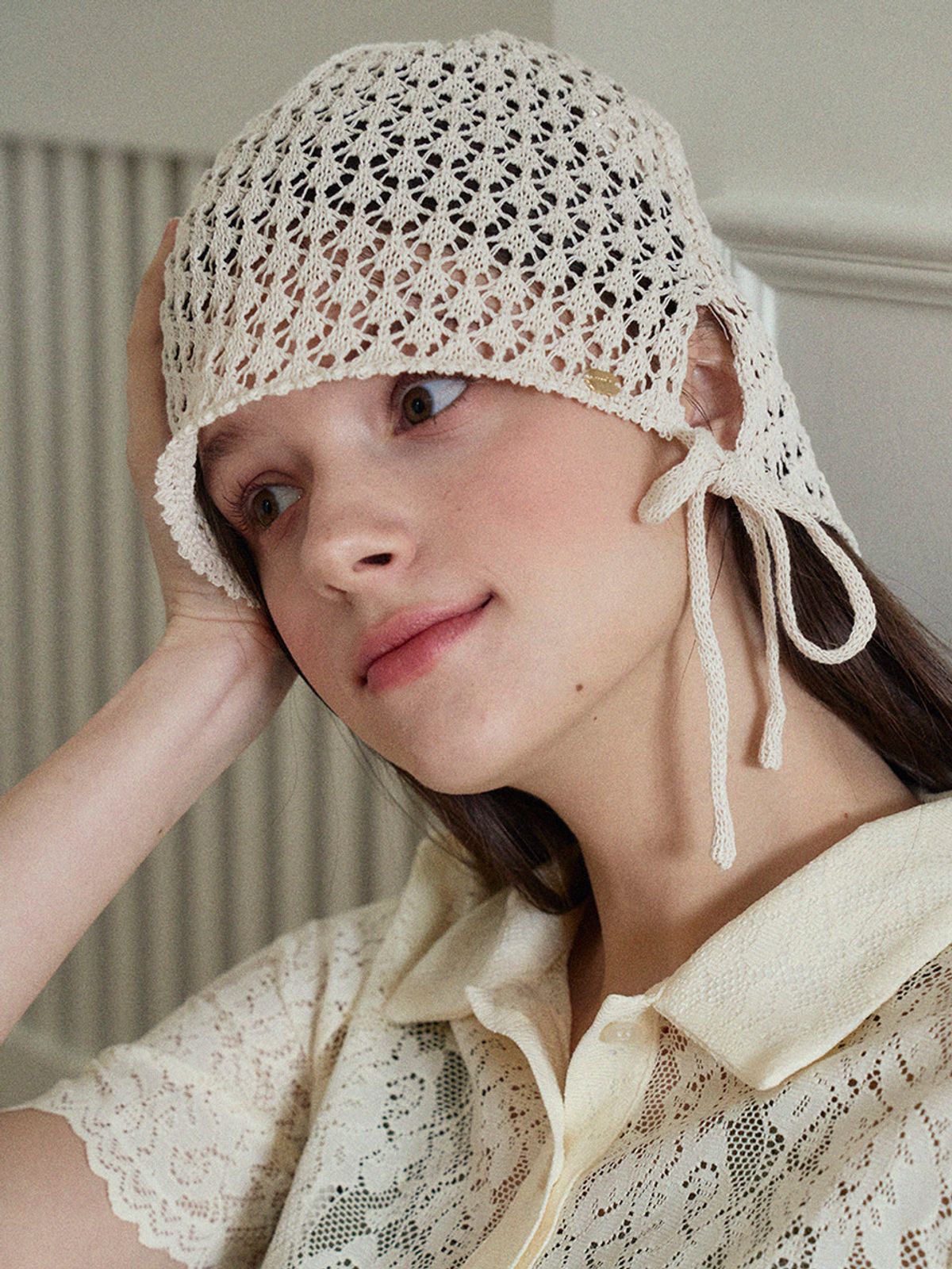 메르헨(MERCHEN) Crochet beanie bonnet hat_3color
