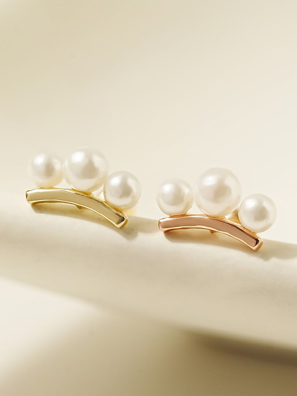 미니멀피어싱(MINIMALPIERCING) 14K 블룸 펄 진주 피어싱 귀걸이