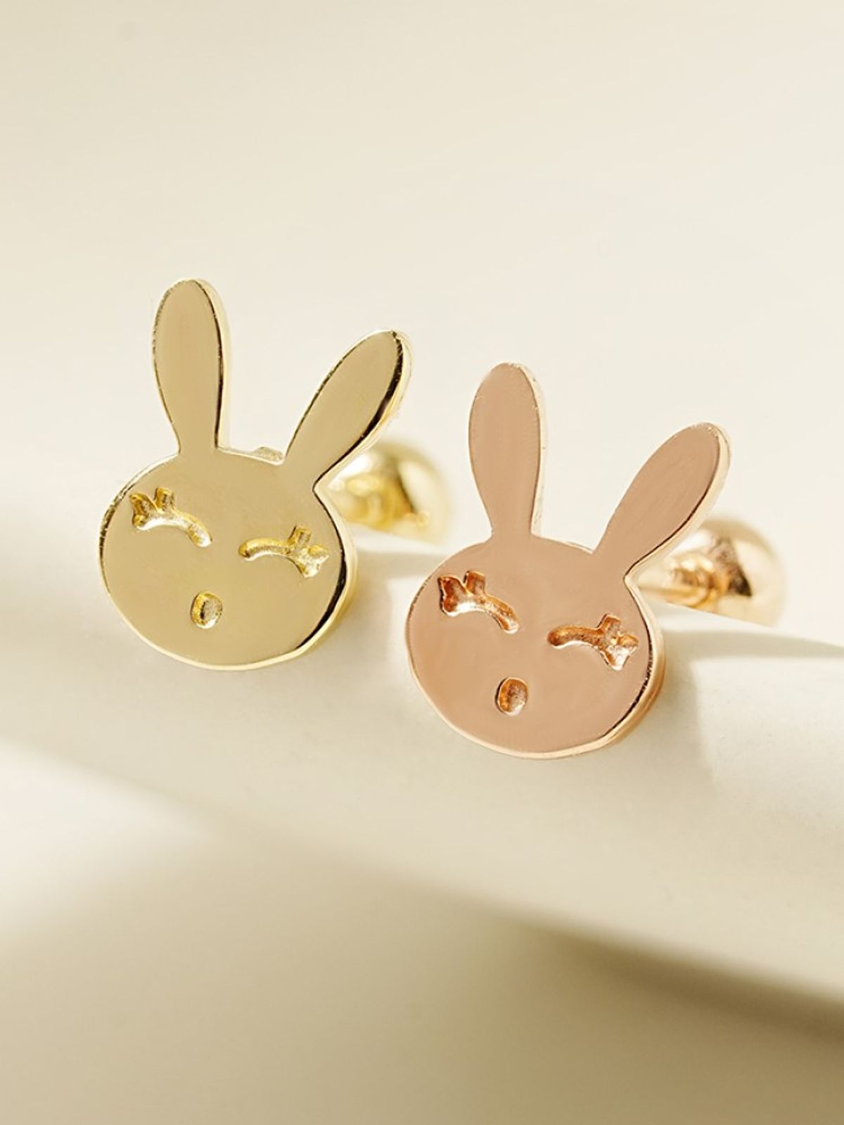 미니멀피어싱(MINIMALPIERCING) 14K 해피 래빗 피어싱 귀걸이