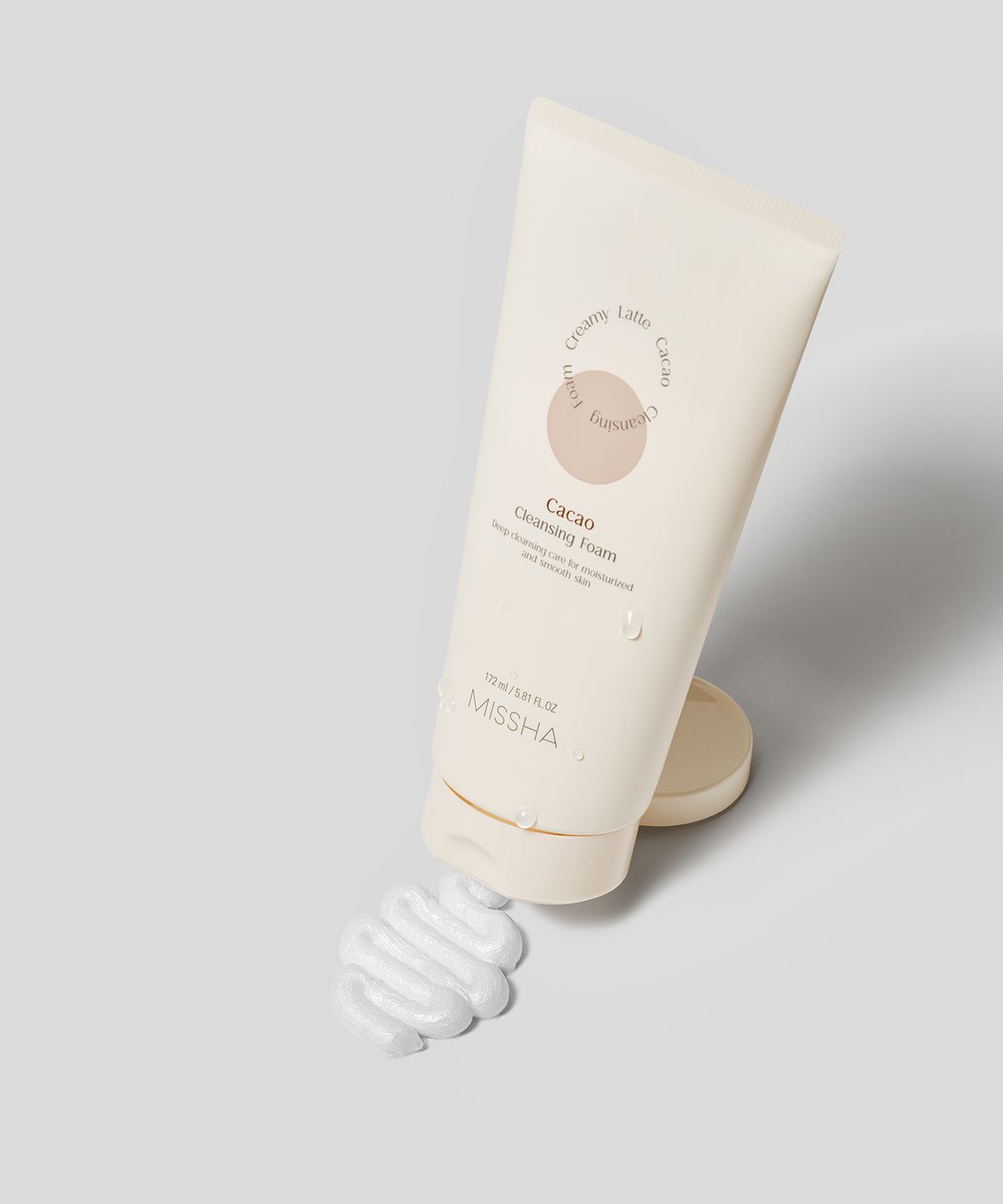 미샤(MISSHA) 크리미 라떼 클렌징 폼 (카카오) 172ml