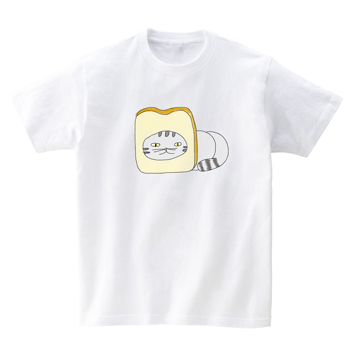 피스피스(PEACEPIECE) A CAT IN A BREAD  T-SHIRTS