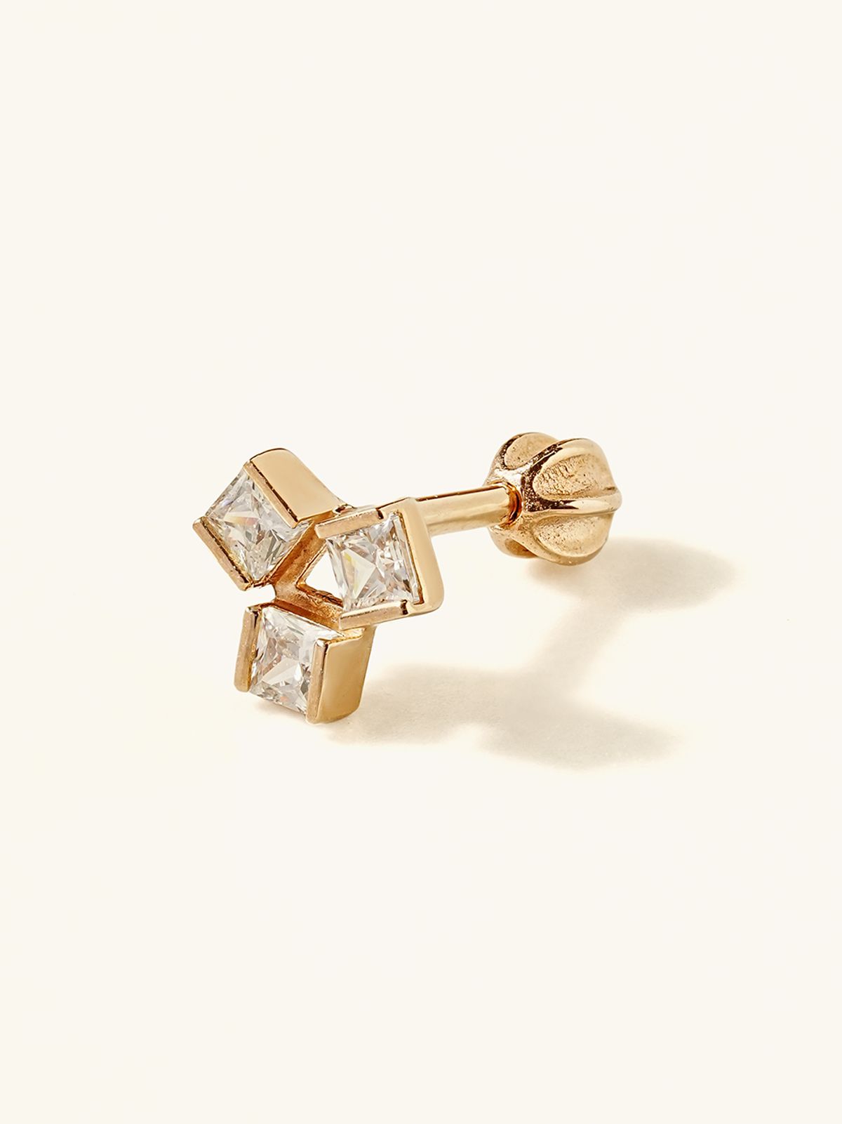 미니멀피어싱(MINIMALPIERCING) 14K 테트라팟 큐빅 피어싱
