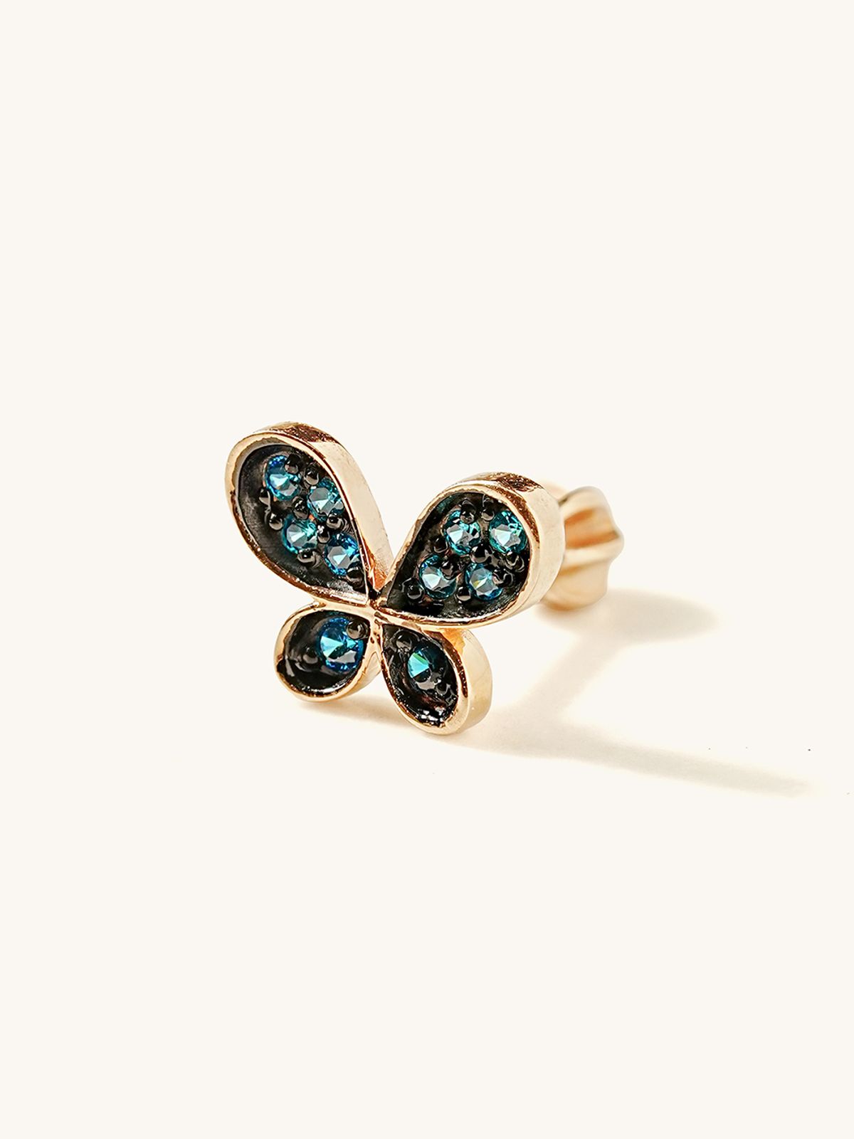미니멀피어싱(MINIMALPIERCING) 14K 폴리오 청나비 피어싱