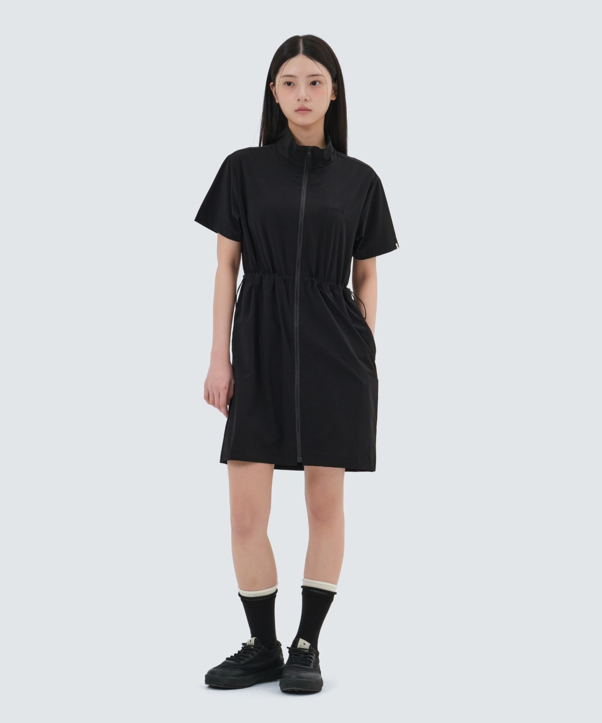스노우피크 어패럴(SNOWPEAK APPAREL) 에어닷 미디 원피스 (S25MWTOP35) Black