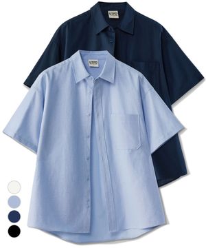 시티보이 빅 오버핏 옥스포드 반팔 셔츠 4Color