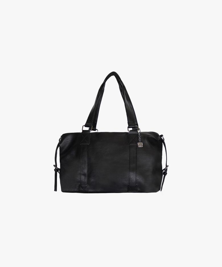 HEAL TWO-WAY SOLID TOTE BAG_BLACK