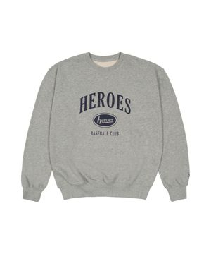 [키움히어로즈] Heroes Baseball Club 맨투맨 (그레이)