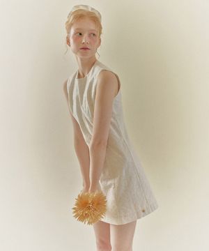 MINI PAISLEY EMBROIDERY DRESS_White