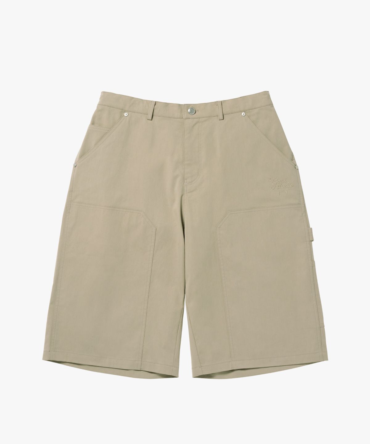 골스튜디오(GOALSTUDIO) SCRIPT CHINO LONG SHORTS-BEIGE