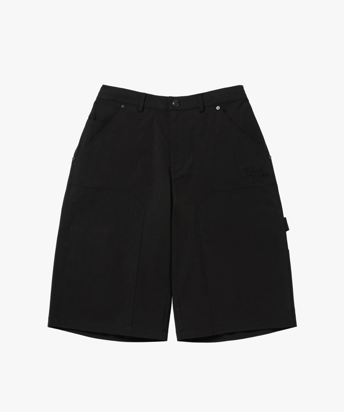 골스튜디오(GOALSTUDIO) SCRIPT CHINO LONG SHORTS-BLACK