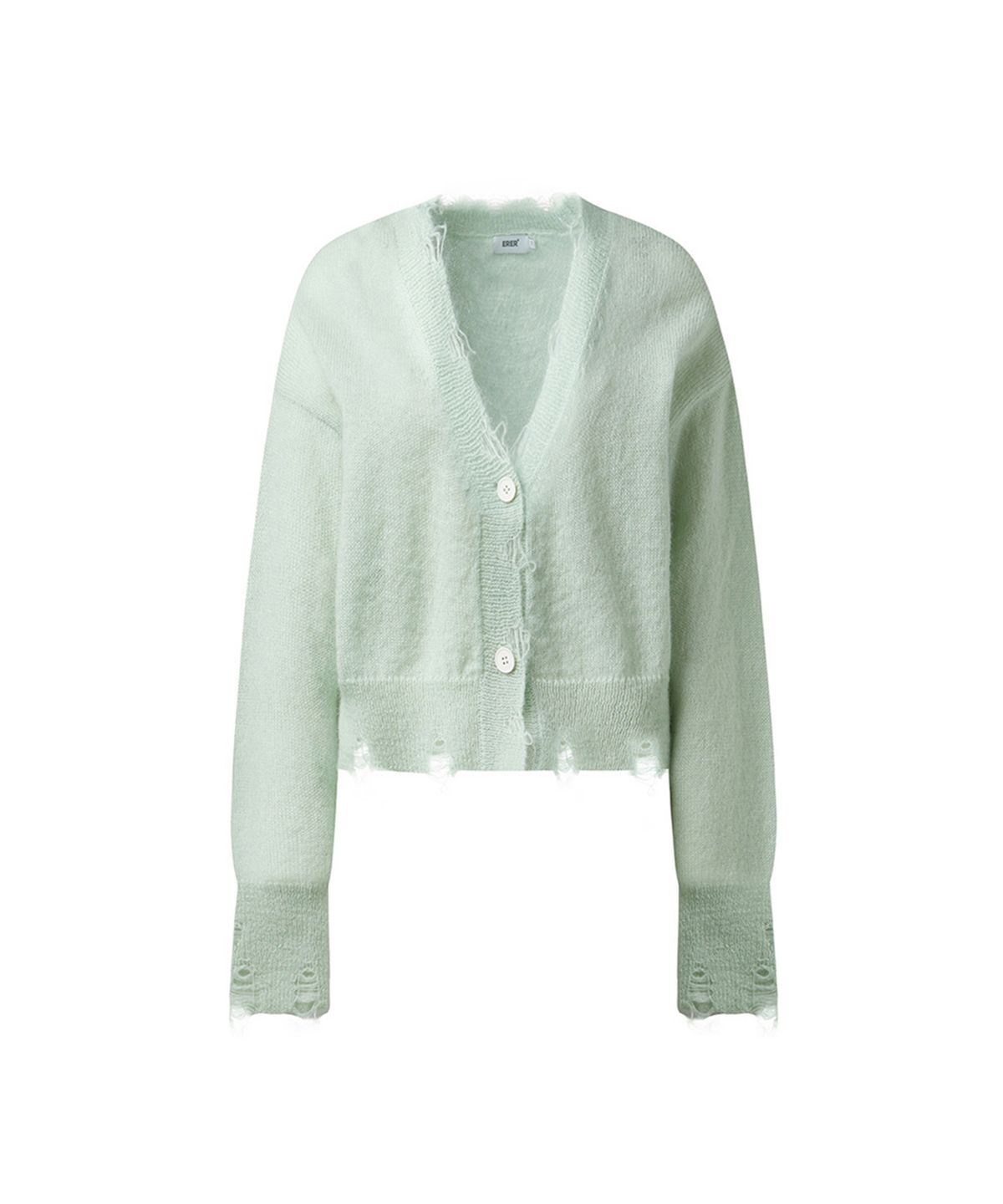 에르에르(ERER) Grinder Cropped cardigan Mint