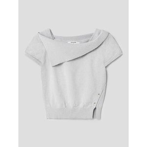 언발 카라 풀오버  라이트 그레이