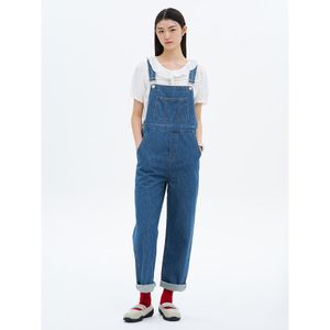 골조직 데님 오버롤  블루