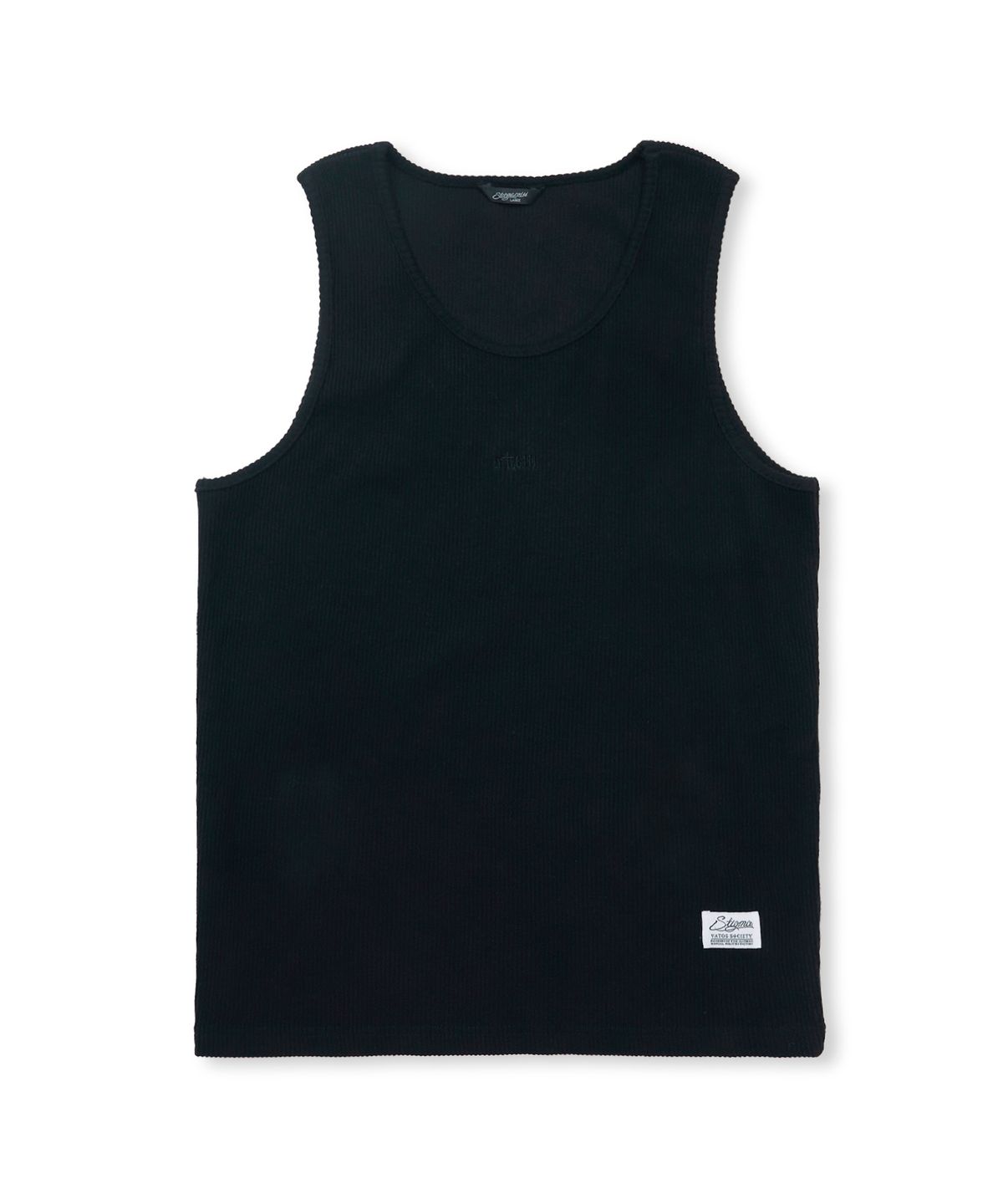 스티그마(STIGMA) Muscle Fit STGM Logo Sleeveless Black