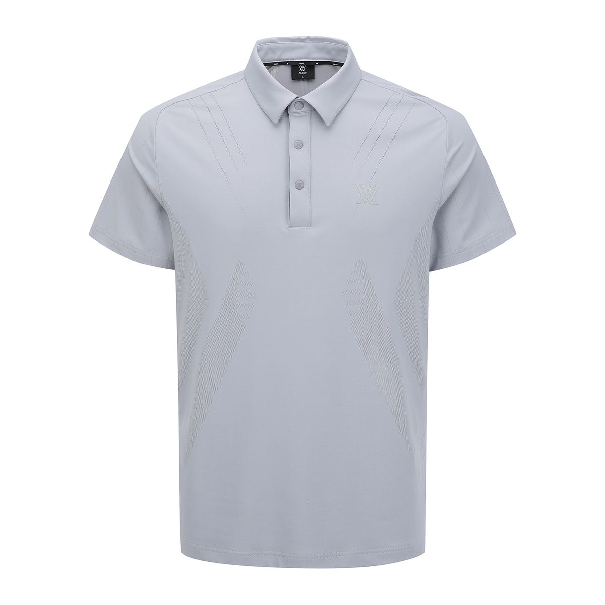 어뉴골프(ANEW GOLF) MEN SM BLACK FINISH JACQUARD SHORT T-SHIRT_CG