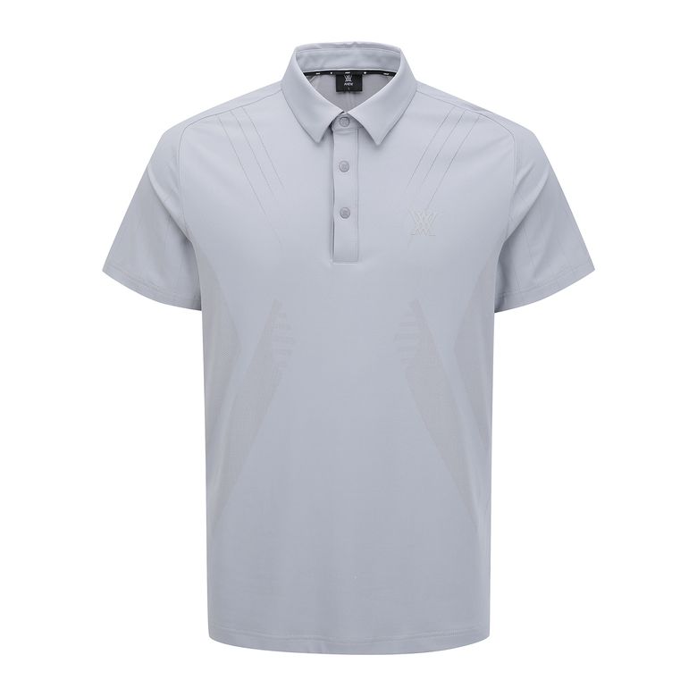 MEN SM BLACK FINISH JACQUARD SHORT T-SHIRT_CG