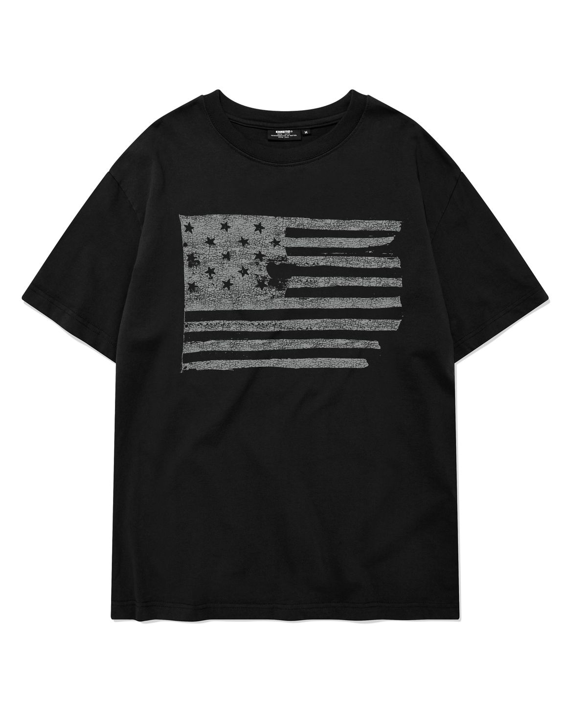 카네이테이(KANEITEI) THE STARS AND STRIPE SHORT SLEEVES (BLACK)