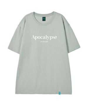 [아포칼립스]코튼 루즈핏 반팔 티셔츠_더스티 민트