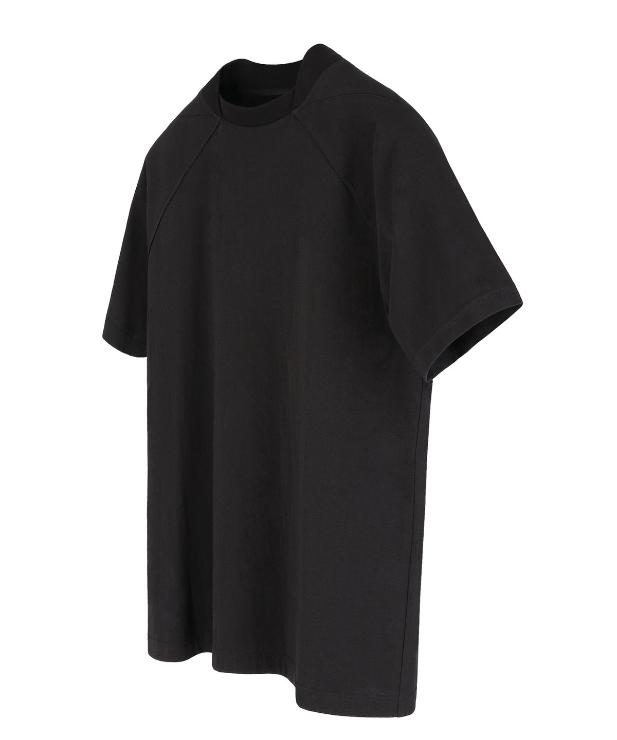 디그낙(DGNAK) 래글런 크로스 넥 티셔츠 (블랙) PF1TS0303