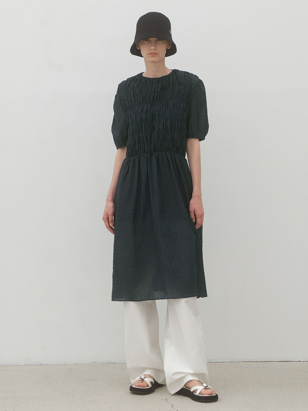 아틀리에 나인(ATELIER NAIN) POME SMOKING PUFF DRESS(OP-6195)