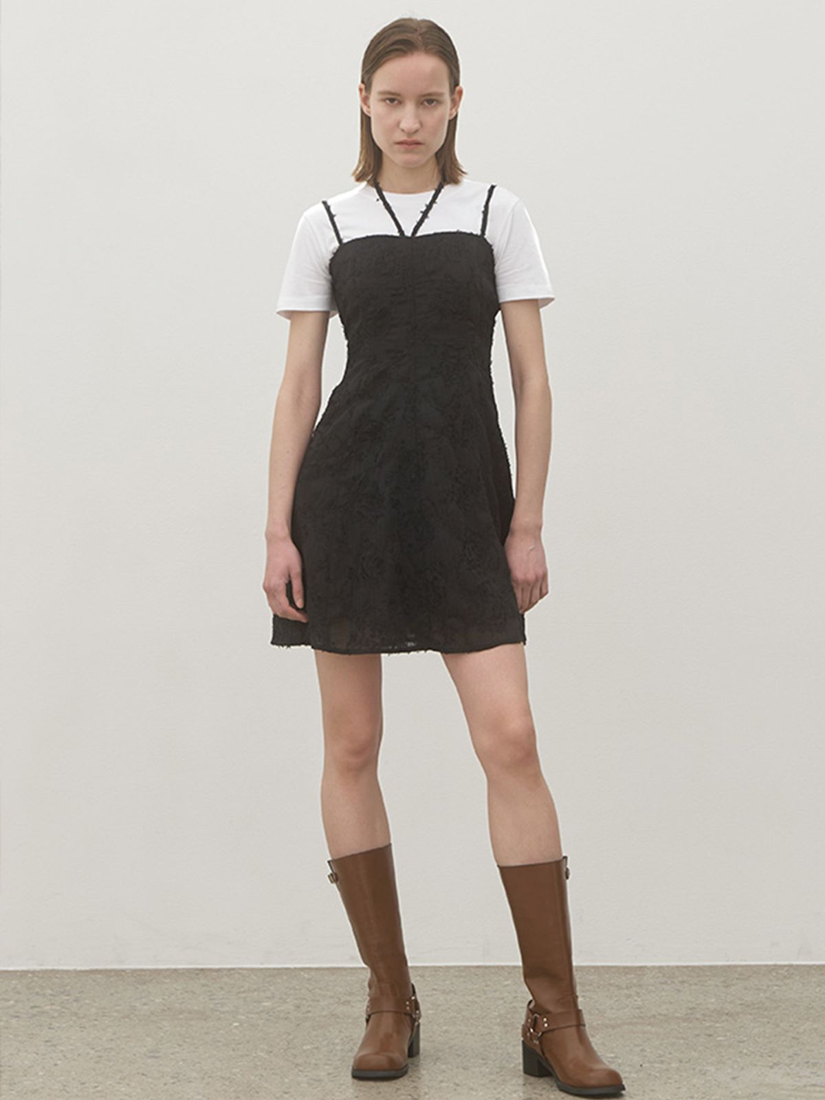 아틀리에 나인(ATELIER NAIN) FETE RUFFLE MINI DRESS(OP-6177)