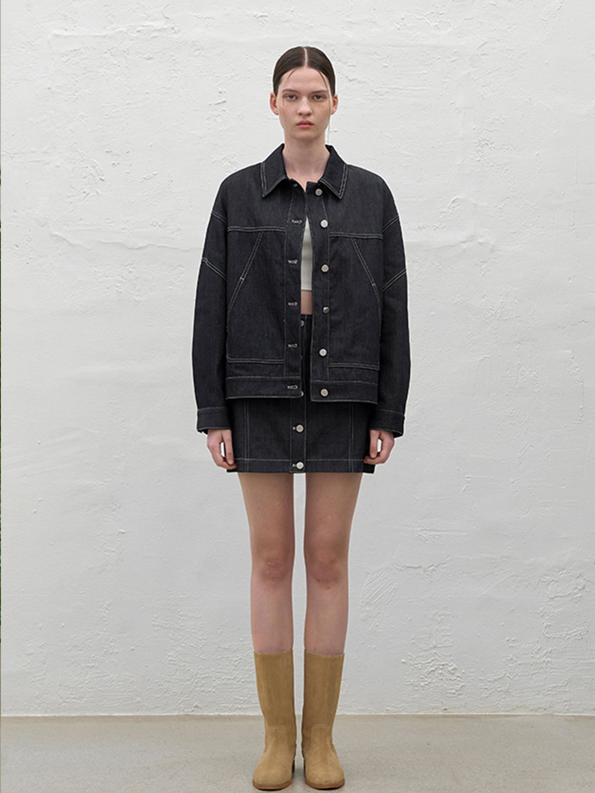 아틀리에 나인(ATELIER NAIN) WILLOW SELVEDGE SET-UP DENIM JACKET(JK-2932)