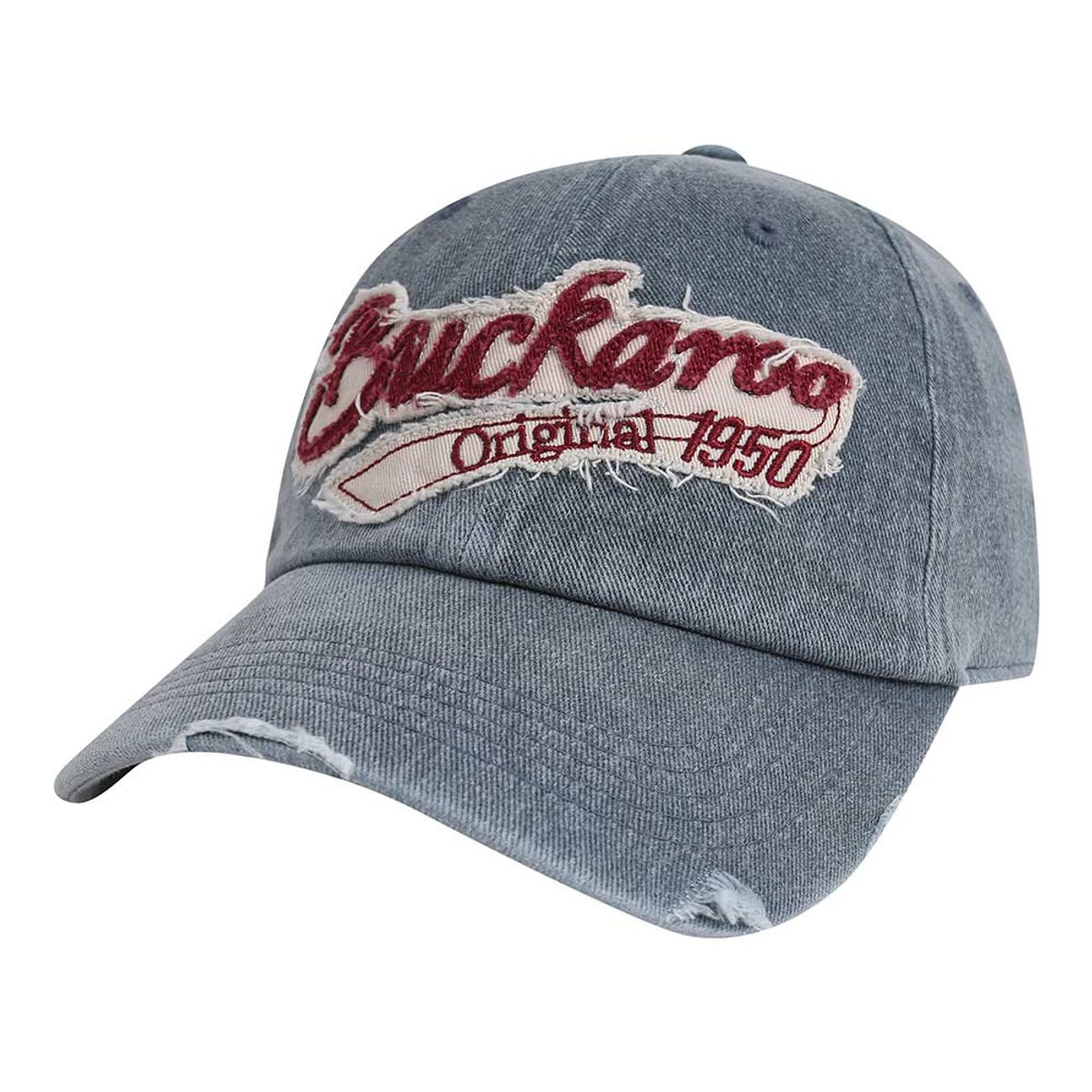 버커루(BUCKAROO) 아플리케 빈티지 볼캡 인디고
