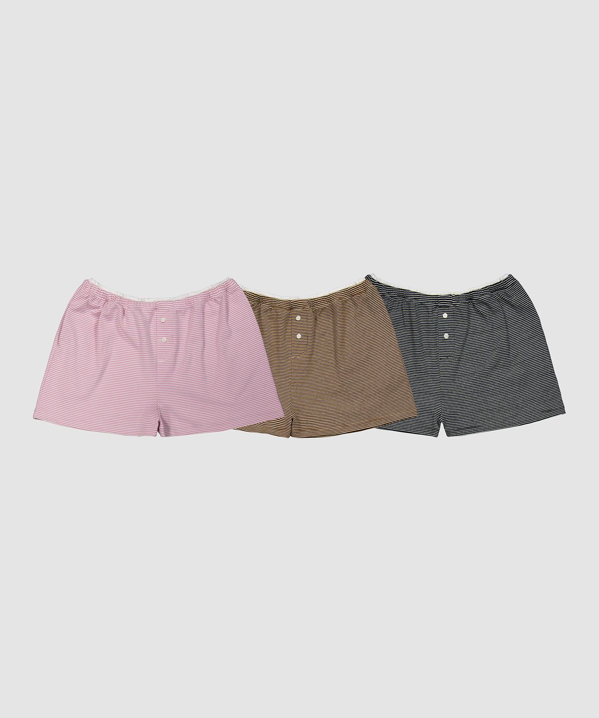 디어스토커(DEARSTALKER) D. BASIC STRIPE DOUBLE WAIST SHORTS - 3 COLOR