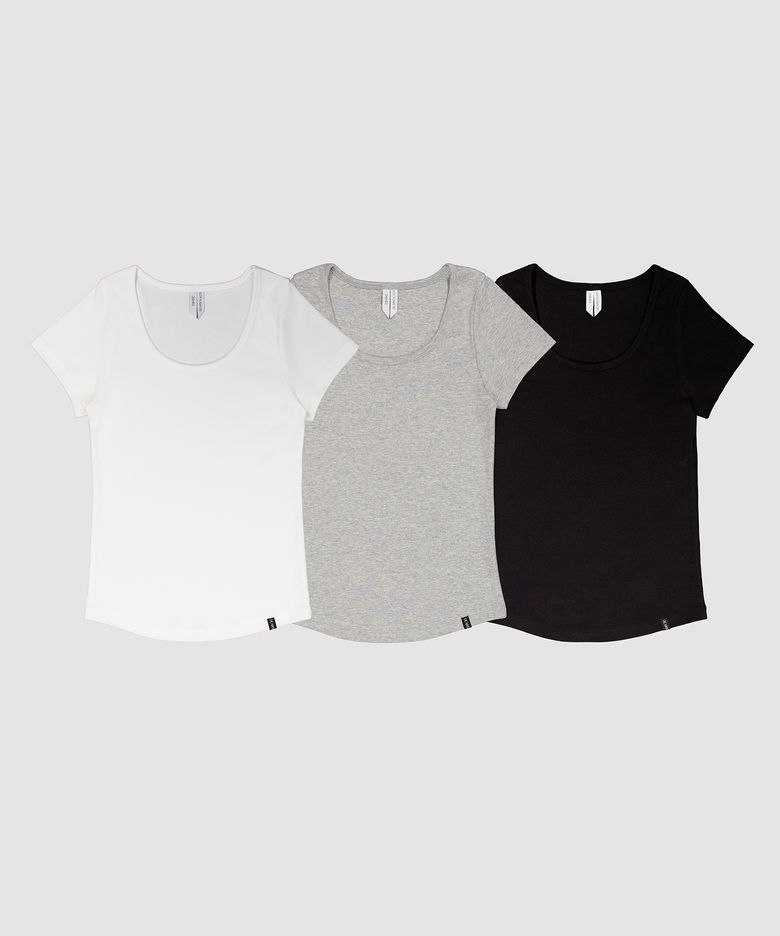 D. BASIC COTTON BABY ROUND-NECK TEE - 3 COLOR
