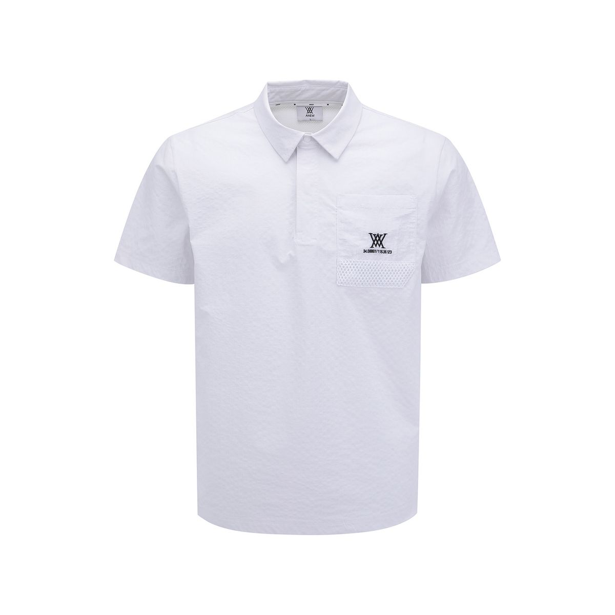 어뉴골프(ANEW GOLF) MEN SM PATCH POCKET SHORT T-SHIRT_WH
