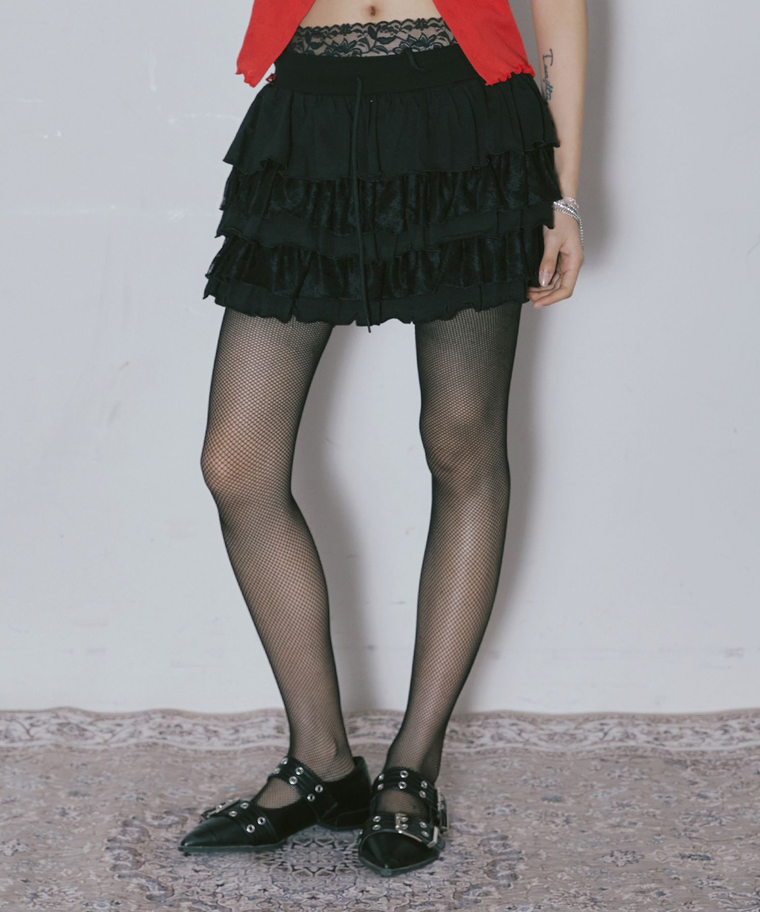 【韓国NIIER NOR ニアノア】5-LAYER SKIRT MUSINSA | NIIER NOR 5-LAYER SKIRT_BLACK