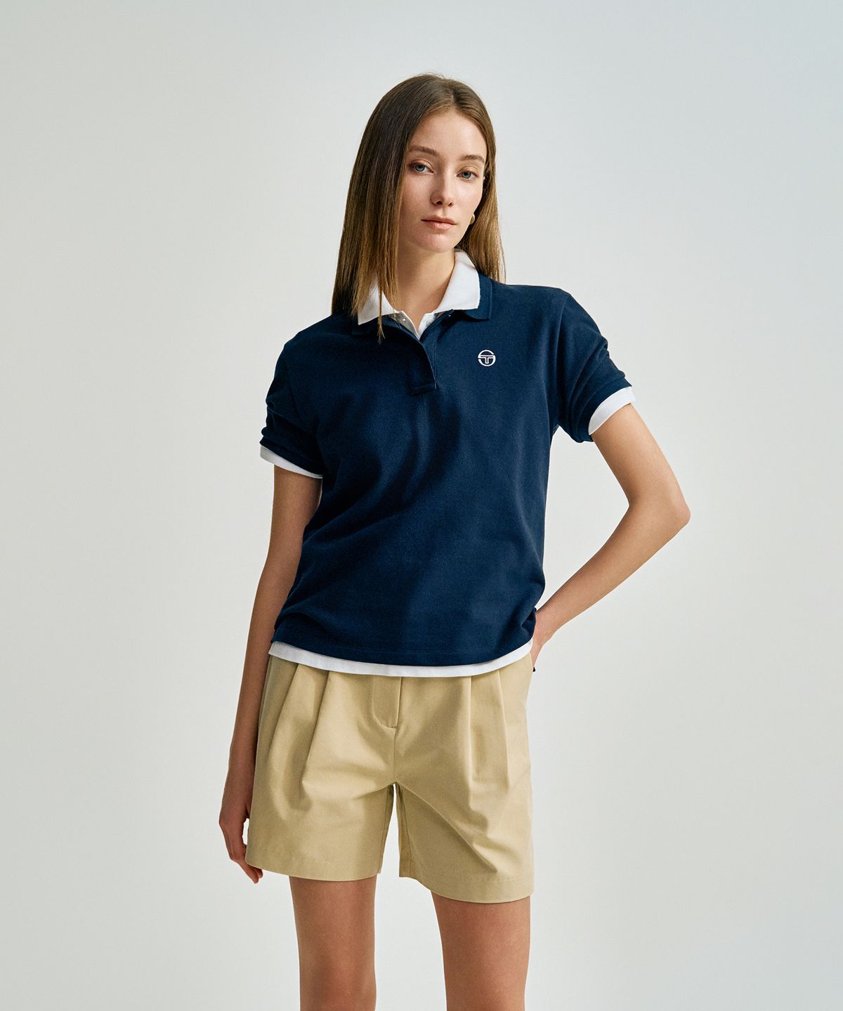 세르지오 타키니(SERGIO TACCHINI) W 클래식 여성 폴로 (Navy)