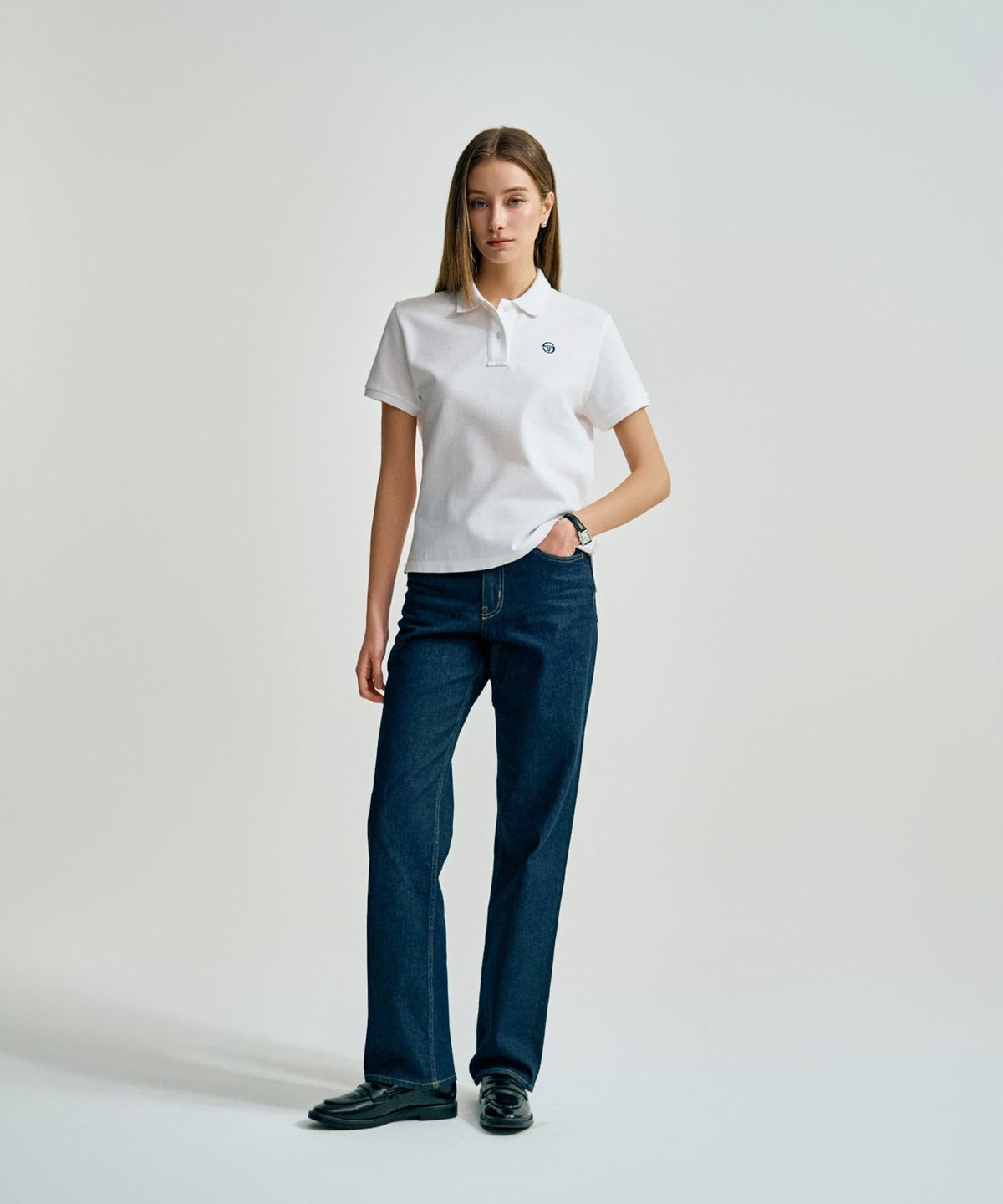 세르지오 타키니(SERGIO TACCHINI) W 클래식 여성 폴로 (White)